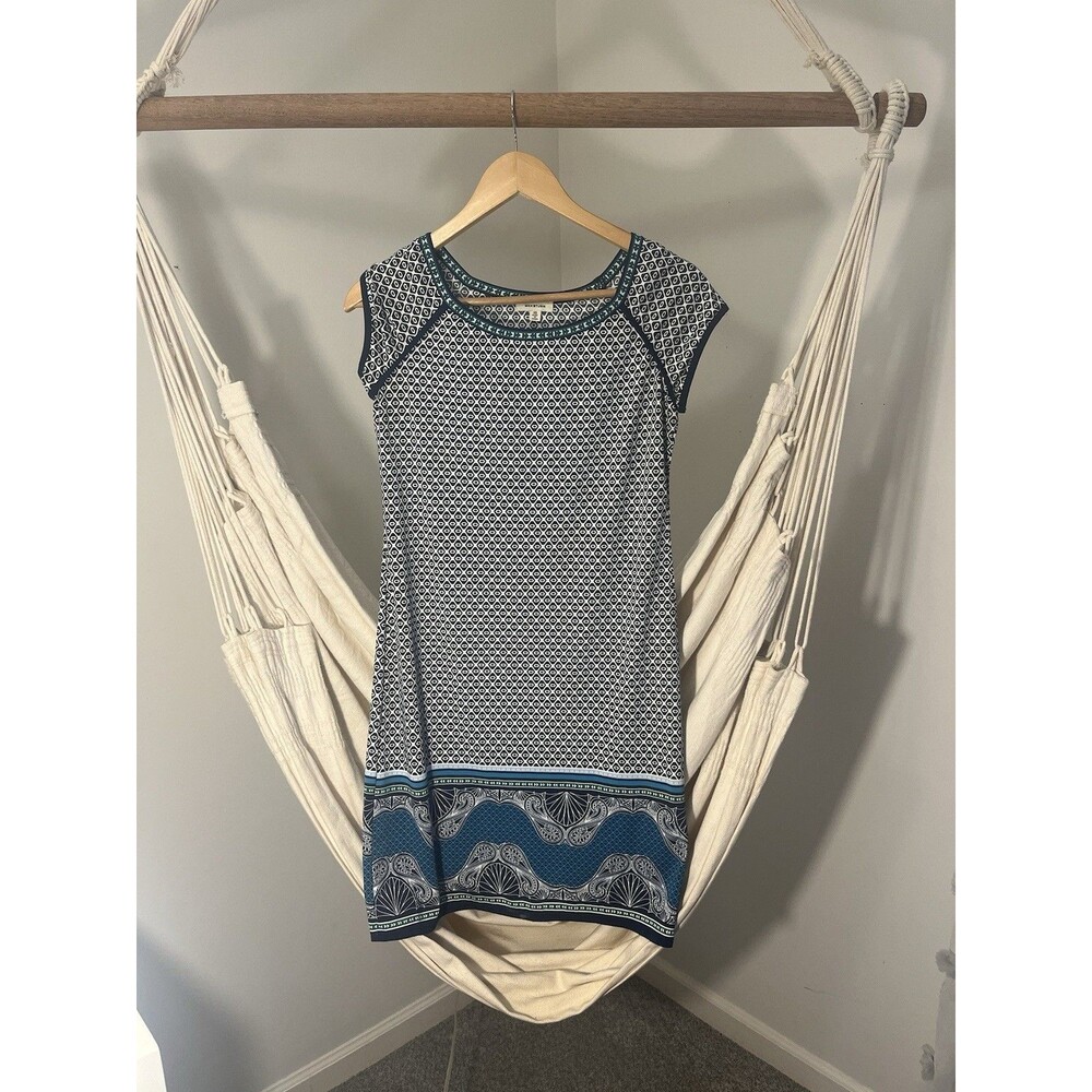 Max Studios Women’s XS Cap Sleeve Geometric Print Dress